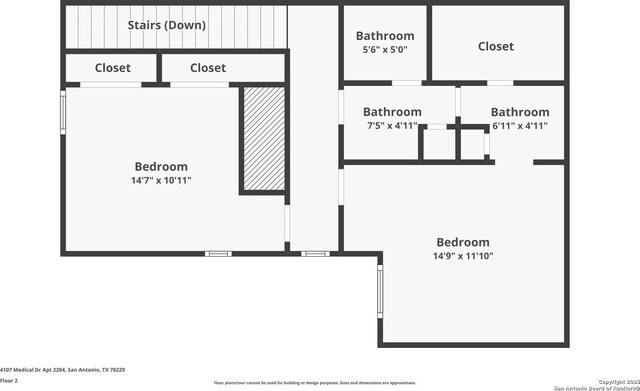 4107 Medical Dr Unit 2204, San Antonio, TX 78229 - property floor plan