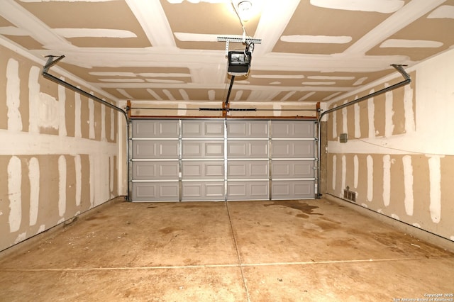 10047 Powderhouse Dr, San Antonio, TX 78239 - garage featuring a garage door opener