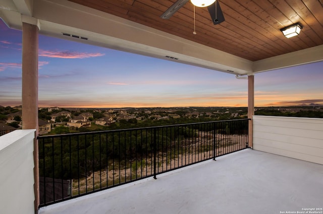 3122 Running Fawn, San Antonio, TX 78261 - balcony with a ceiling fan