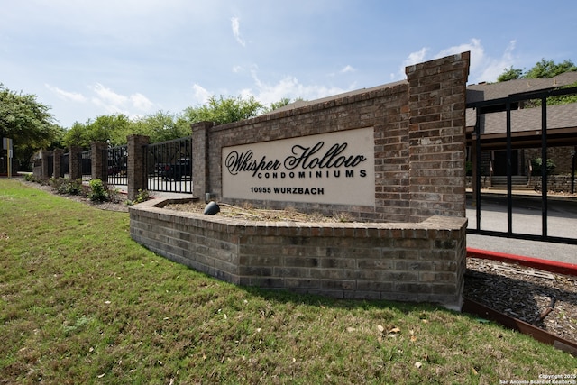 10955 Wurzbach Unit 905, San Antonio, TX 78230 - view of community sign