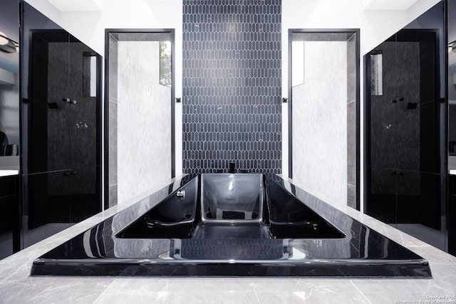 25003 Miranda Rdg, Boerne, TX 78006 - bathroom featuring a bathtub and a shower stall