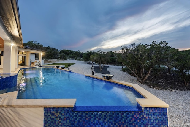 25003 Miranda Rdg, Boerne, TX 78006 - view of swimming pool featuring an infinity pool and a patio