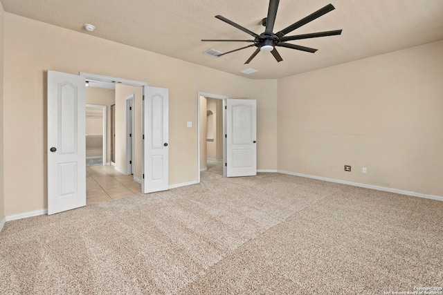 6031 Diego, San Antonio, TX 78253 - unfurnished bedroom with light carpet, baseboards, and a ceiling fan