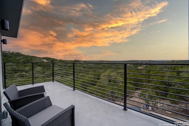 239 Damar Cv, Canyon Lake, TX 78133 - view of balcony at dusk