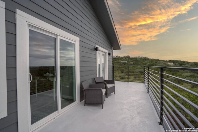 239 Damar Cv, Canyon Lake, TX 78133 - view of balcony at dusk