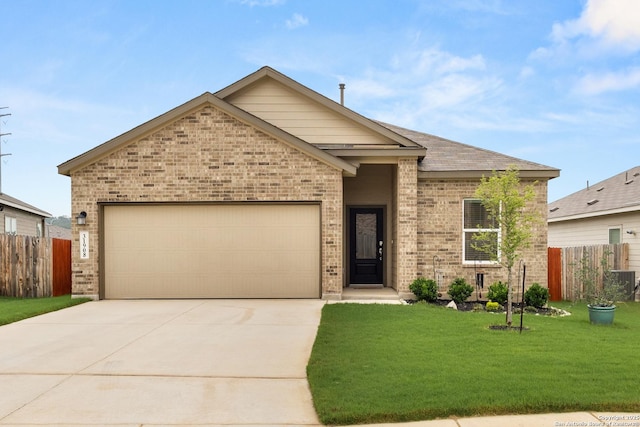 31908 Native Sun, Bulverde, TX 78163 - ranch-style home featuring concrete driveway, brick siding, and a garage