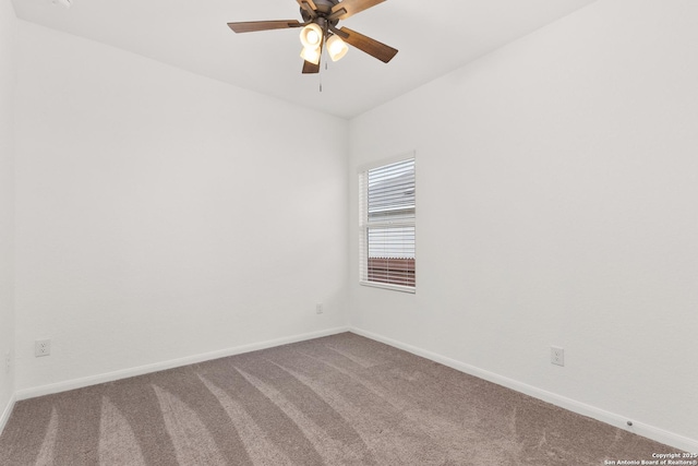 31908 Native Sun, Bulverde, TX 78163 - spare room with carpet flooring, baseboards, and ceiling fan
