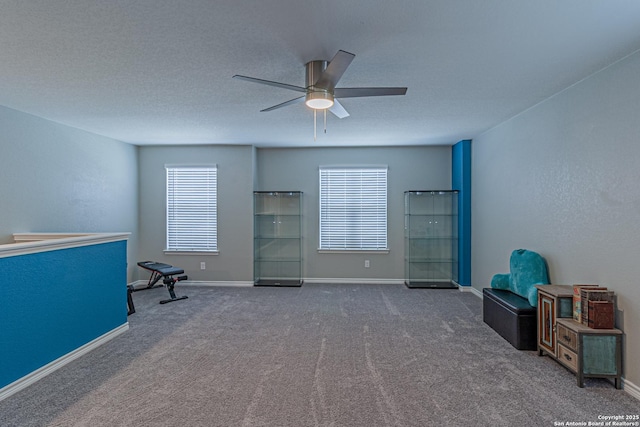 15166 Orpheus Way, San Antonio, TX 78245 - unfurnished room with ceiling fan, healthy amount of natural light, baseboards, and carpet flooring