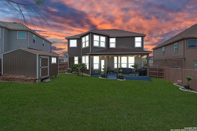 15166 Orpheus Way, San Antonio, TX 78245 - rear view of property with a patio area and central AC unit