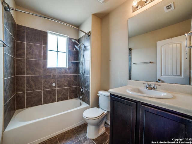7010 Aphrodite Mist, San Antonio, TX 78252 - full bath featuring toilet, shower / washtub combination, vanity, and tile patterned floors