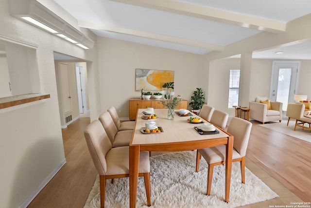 230 Tammy Dr, San Antonio, TX 78216 - dining area featuring light wood-type flooring and baseboards
