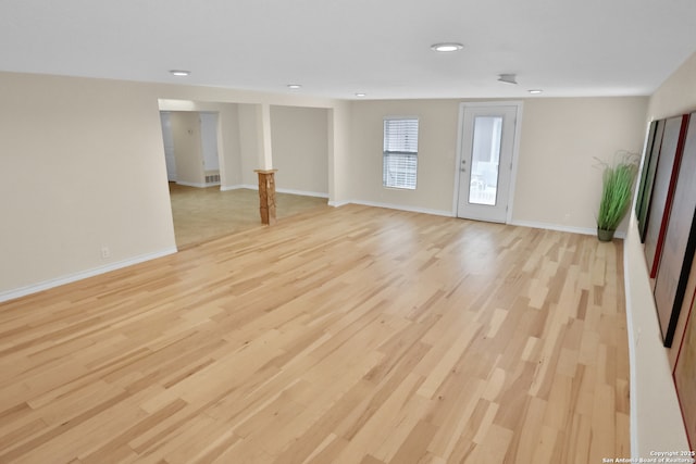 230 Tammy Dr, San Antonio, TX 78216 - spare room with light wood finished floors, baseboards, and recessed lighting
