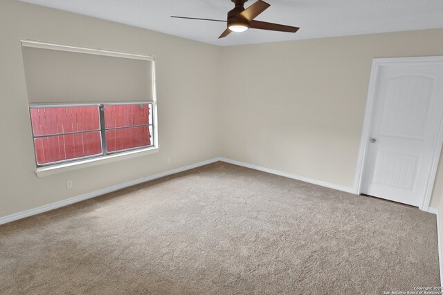 230 Tammy Dr, San Antonio, TX 78216 - carpeted empty room featuring ceiling fan and baseboards