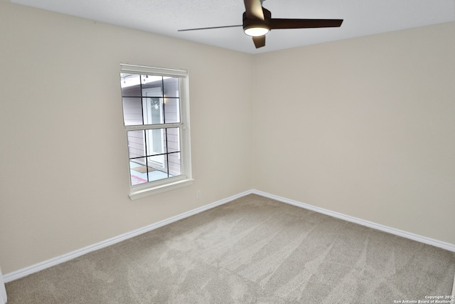 230 Tammy Dr, San Antonio, TX 78216 - empty room with carpet, plenty of natural light, ceiling fan, and baseboards