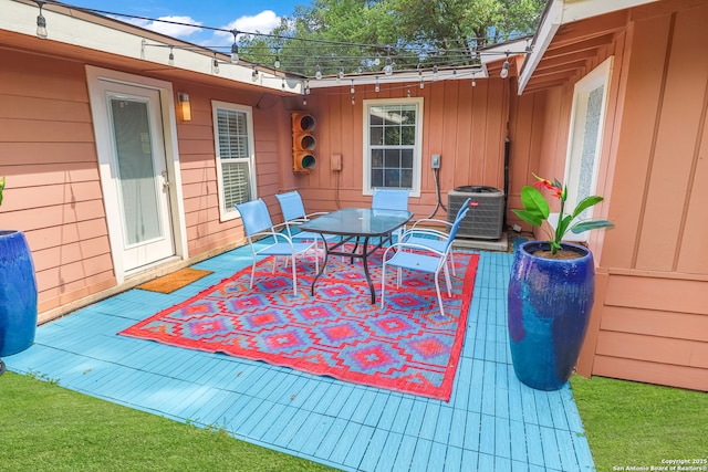 230 Tammy Dr, San Antonio, TX 78216 - view of patio with central AC
