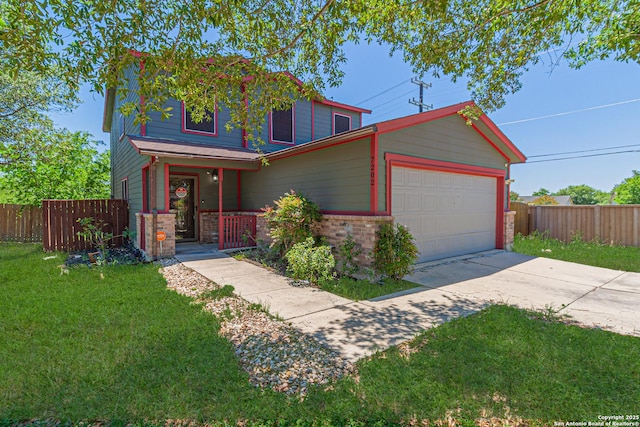 7202 Archers Coach, San Antonio, TX 78244 - view of front of property with an attached garage and driveway