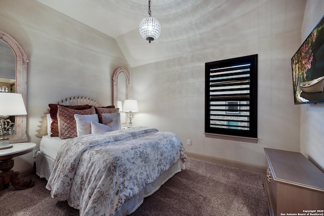 26019 Red Heron, San Antonio, TX 78261 - carpeted bedroom with lofted ceiling and baseboards
