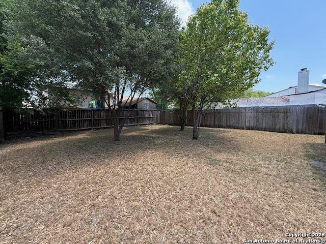 2854 Cherry Fld, San Antonio, TX 78245 - view of fenced backyard