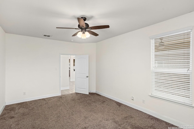 13106 Welder, San Antonio, TX 78253 - spare room featuring carpet, a ceiling fan, and baseboards
