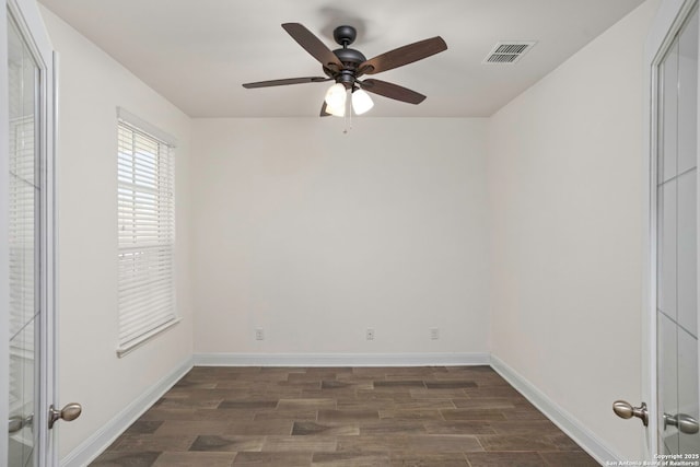 13106 Welder, San Antonio, TX 78253 - unfurnished room featuring dark wood finished floors, a ceiling fan, and baseboards