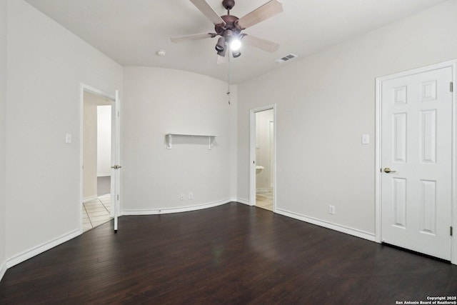 522 Mesa Rdg, San Antonio, TX 78258 - spare room with ceiling fan, wood finished floors, and baseboards