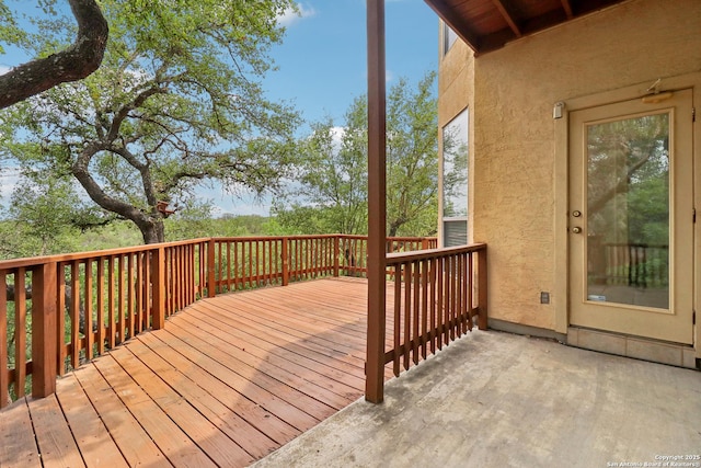 522 Mesa Rdg, San Antonio, TX 78258 - view of wooden terrace
