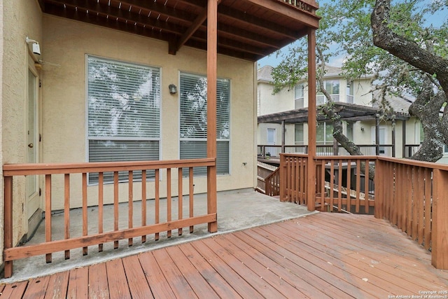 522 Mesa Rdg, San Antonio, TX 78258 - view of wooden terrace