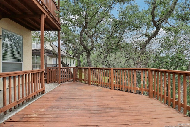 522 Mesa Rdg, San Antonio, TX 78258 - view of wooden terrace