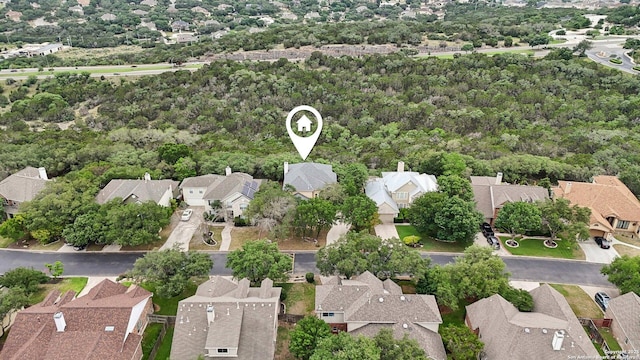 522 Mesa Rdg, San Antonio, TX 78258 - aerial overview of property's location with nearby suburban area