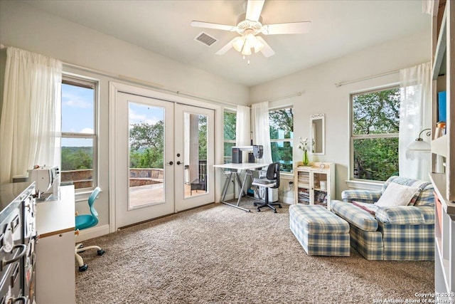 406 Breathless View St, San Antonio, TX 78260 - sunroom with french doors