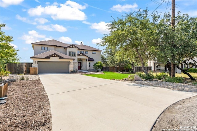406 Breathless View St, San Antonio, TX 78260 - view of front of home with driveway, stucco siding, and a garage