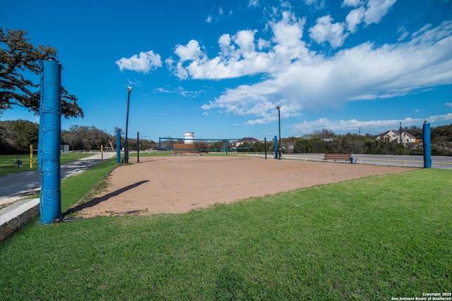 406 Breathless View St, San Antonio, TX 78260 - view of property's community with volleyball court and a yard