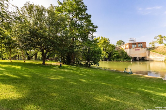116 Seth Raynor, New Braunfels, TX 78130 - view of community featuring a lawn and a water view