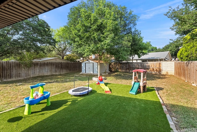 15414 Canteen Crk, San Antonio, TX 78247 - view of yard featuring a playground