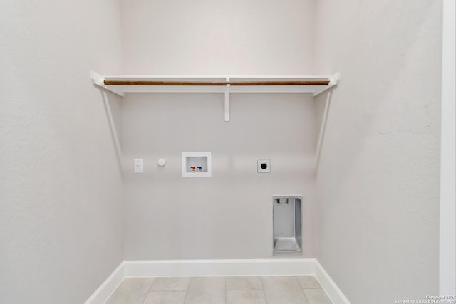 127 Hopi, San Antonio, TX 78211 - laundry area featuring electric dryer hookup, gas dryer hookup, hookup for a washing machine, and baseboards