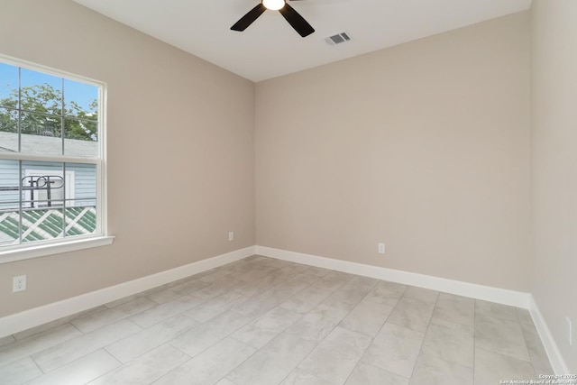 127 Hopi, San Antonio, TX 78211 - spare room featuring a ceiling fan and baseboards