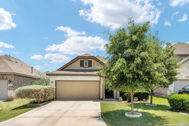 13818 Cohan Way, San Antonio, TX 78253 - view of front of property with concrete driveway and a front yard