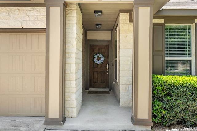 13818 Cohan Way, San Antonio, TX 78253 - doorway to property with stone siding