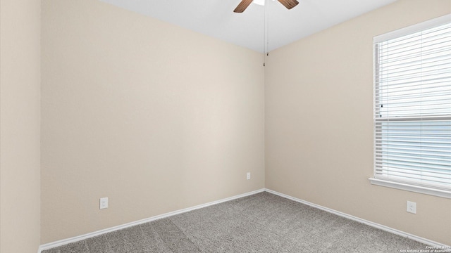 4527 Southton Way, San Antonio, TX 78223 - unfurnished room featuring ceiling fan, carpet flooring, baseboards, and healthy amount of natural light