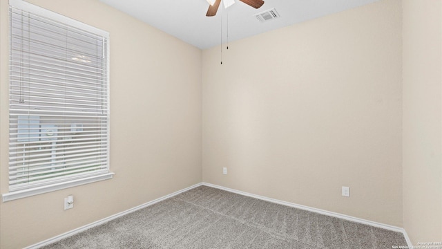 4527 Southton Way, San Antonio, TX 78223 - spare room with ceiling fan, carpet floors, and baseboards