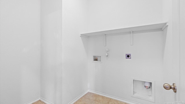 4527 Southton Way, San Antonio, TX 78223 - washroom featuring gas dryer hookup, hookup for an electric dryer, baseboards, and washer hookup