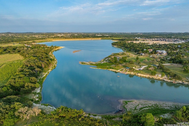 154 Lake View Dr, Boerne, TX 78006 - aerial overview of property's location with a large body of water