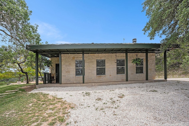 177 Ten W Dr, Comfort, TX 78013 - back of property featuring stone siding