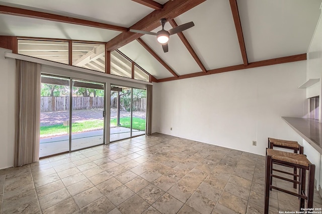 3206 Bluefield, San Antonio, TX 78230 - unfurnished room featuring stone tile flooring and ceiling fan