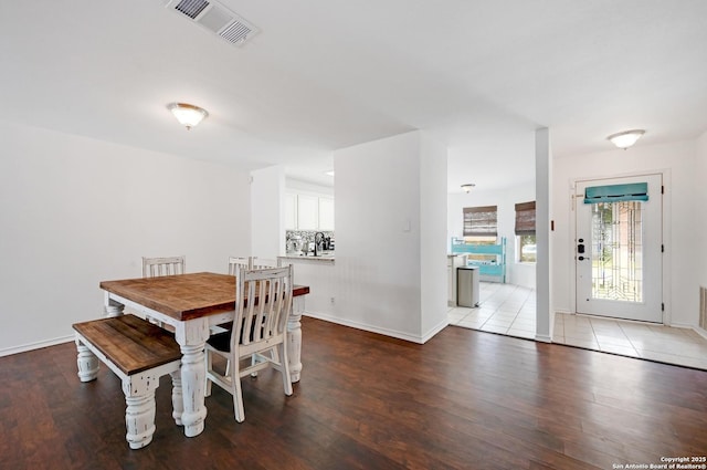 7410 Tom Watson, San Antonio, TX 78244 - dining area featuring wood finished floors and baseboards