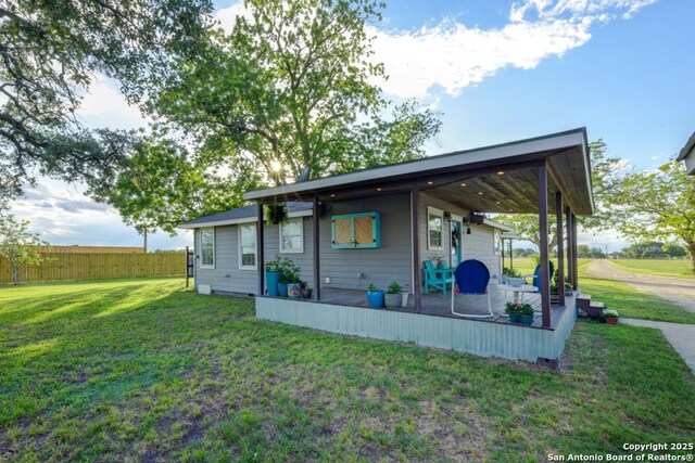 15592 Miller, Saint Hedwig, TX 78152 - back of property with a patio area
