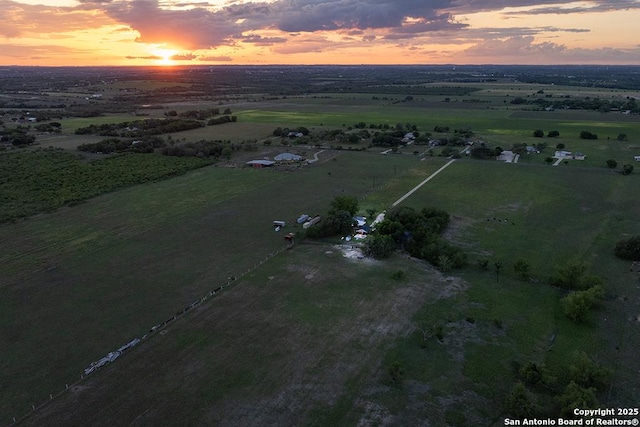 15592 Miller, Saint Hedwig, TX 78152 - aerial view at dusk of a rural view