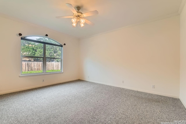 2510 Sage Holw, San Antonio, TX 78251 - carpeted empty room with baseboards and ceiling fan