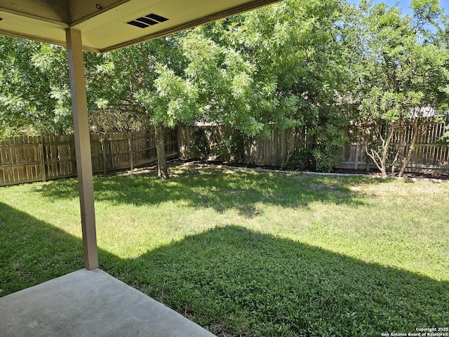 2115 Bentwood, New Braunfels, TX 78130 - view of yard with a patio area