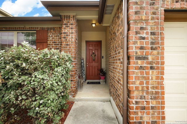 7411 Virtuoso, San Antonio, TX 78266 - property entrance featuring brick siding and a garage